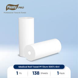 [PLRT-012NN] PLENTY PRO MEDICAL ROLL TOWEL PF 51CM 138`S 9IN1 WH FSC MIX 70%