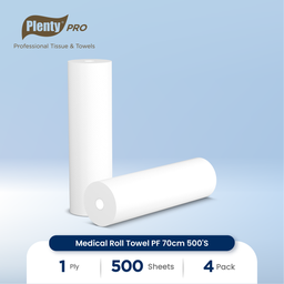 [PLRT-015NN] PLENTY PRO MEDICAL ROLL TOWEL PF 70CM 500`S WH FSC MIX 70%