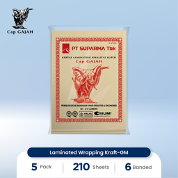 [2B-00036] Laminated Wrapping Kraft-GM 80 Gsm @ 30 pack @ 210 sh (N)