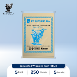 [2B-00030] Laminated Wrapping Kraft-GBMK - @ 25 pack @ 250 sh