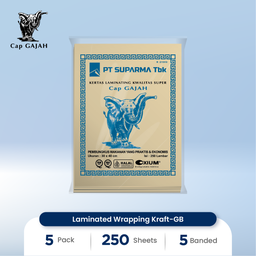 [2B-00025] Laminated Wrapping Kraft-GB @ 25 pack @ 250 sh