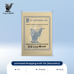 [2B-00033] Laminated Wrapping Kraft-GA @ 25 pack @ 250 sh HS Code LWK (in sheet) : 4810.29.99